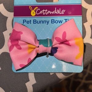 Cottondale Pet Bunny Bow Tie pink with Easter bunnies 🐰 🎀​​